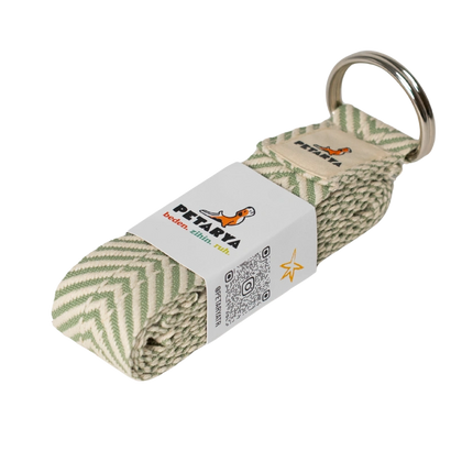 Yeşil-Beyaz Yoga Kemeri