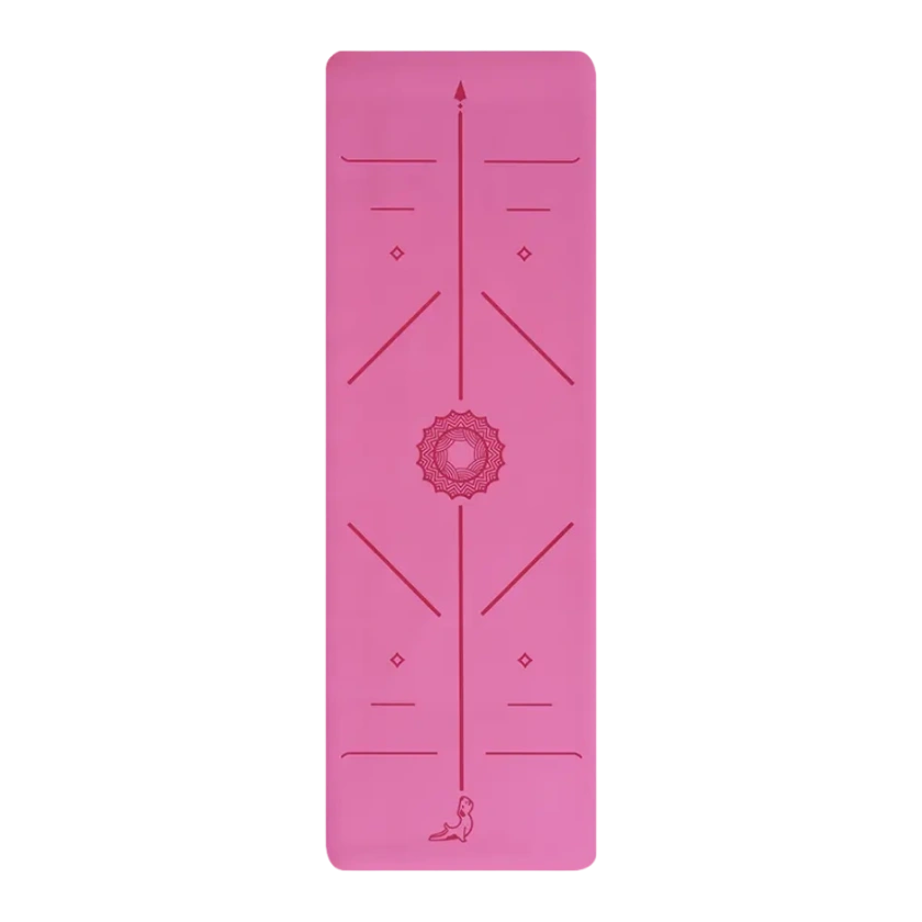 Focus Serisi Pembe 4.1 mm Doğal Kauçuk Kaydırmaz Yoga Matı