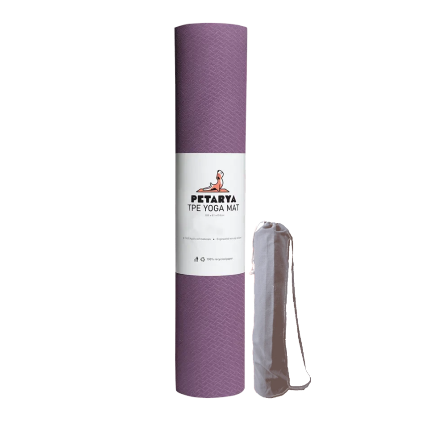 Refresh Serisi Mor 6 mm TPE Kaydırmaz Yoga Matı