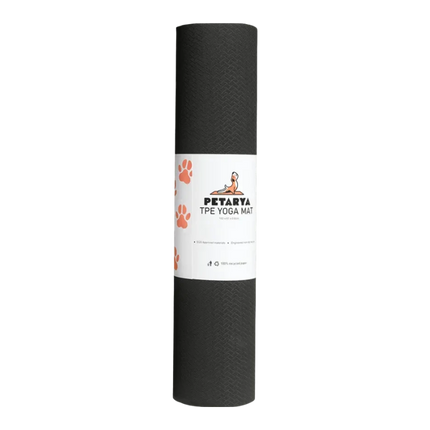 Refresh Serisi Siyah 6 mm TPE Kaydırmaz Yoga Matı