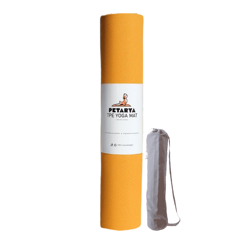 Refresh Serisi Turuncu 6 mm TPE Kaydırmaz Yoga Matı