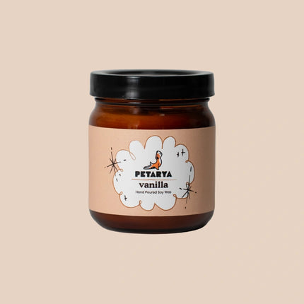 Vanilya Kokulu Doğal Vegan Soya Mumu