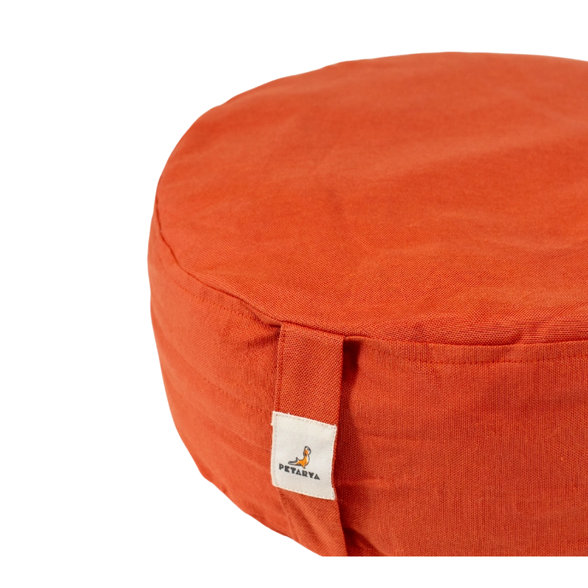 Zafu Turuncu Karabuğday Kabuğu Dolgulu