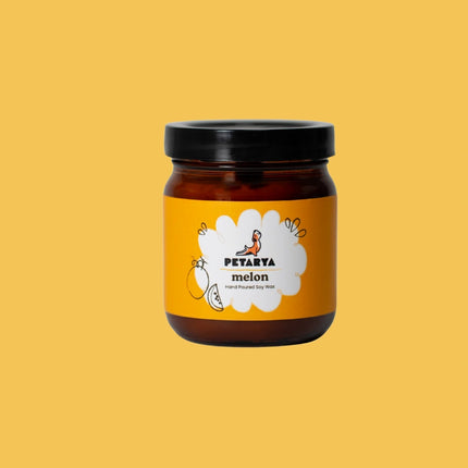 Kavun Kokulu Doğal Vegan Soya Mumu