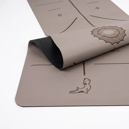 Focus Serisi Kahverengi 4.1 mm Doğal Kauçuk Kaydırmaz Yoga Matı