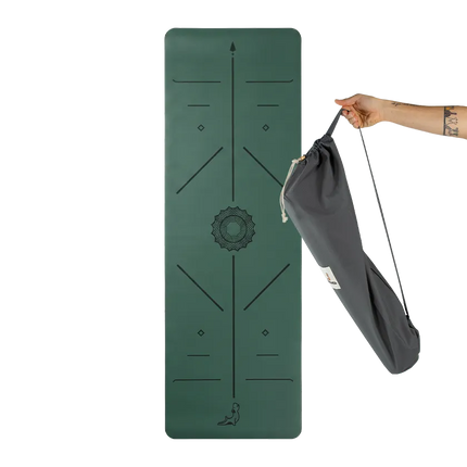 Focus Serisi Koyu Yeşil 4.1 mm Doğal Kauçuk Kaydırmaz Yoga Matı