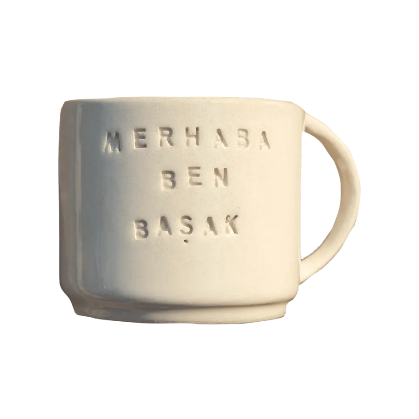 El Yapımı Başak Seramik Burç Kupası