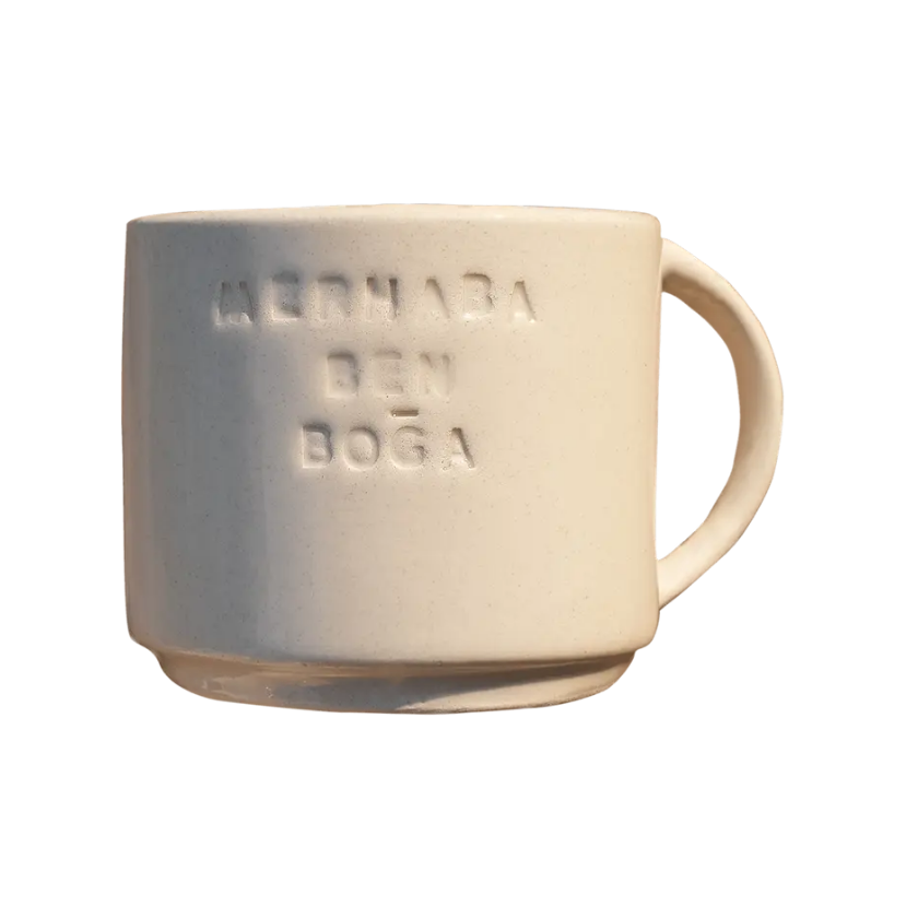 El Yapımı Boğa Seramik Burç Kupası