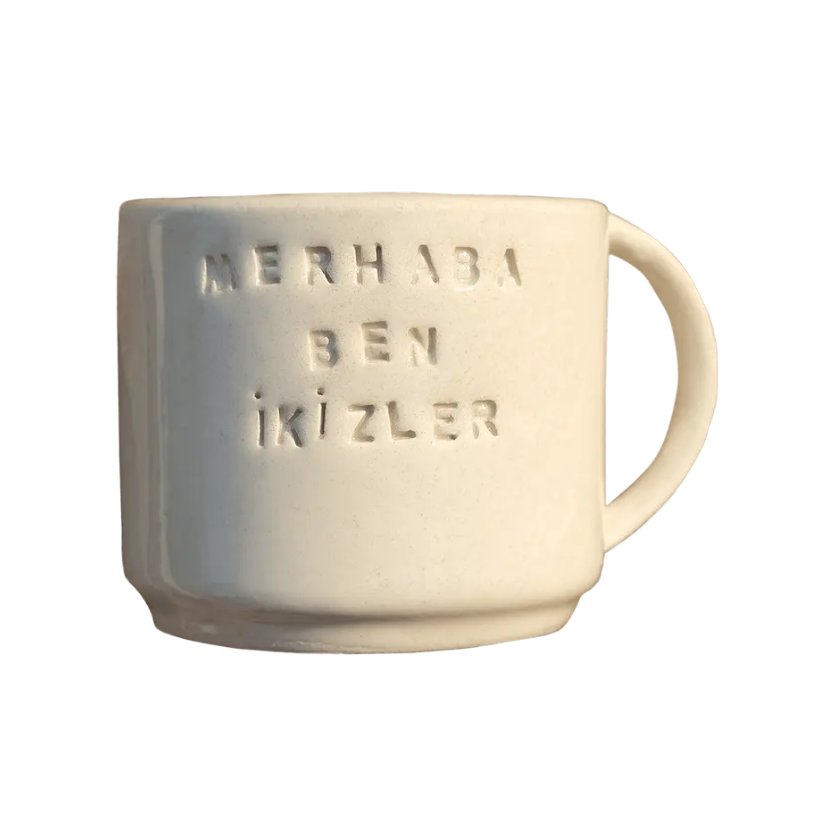 El Yapımı İkizler Seramik Burç Kupası