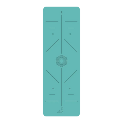 Focus Serisi Göl Mavisi 4.1 mm Doğal Kauçuk Kaydırmaz Yoga Matı