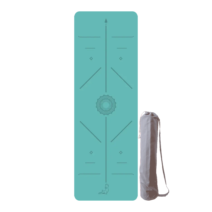 Focus Serisi Göl Mavisi 4.1 mm Doğal Kauçuk Kaydırmaz Yoga Matı