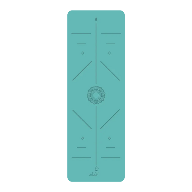 Focus Serisi Göl Mavisi 4.1 mm Doğal Kauçuk Kaydırmaz Yoga Matı