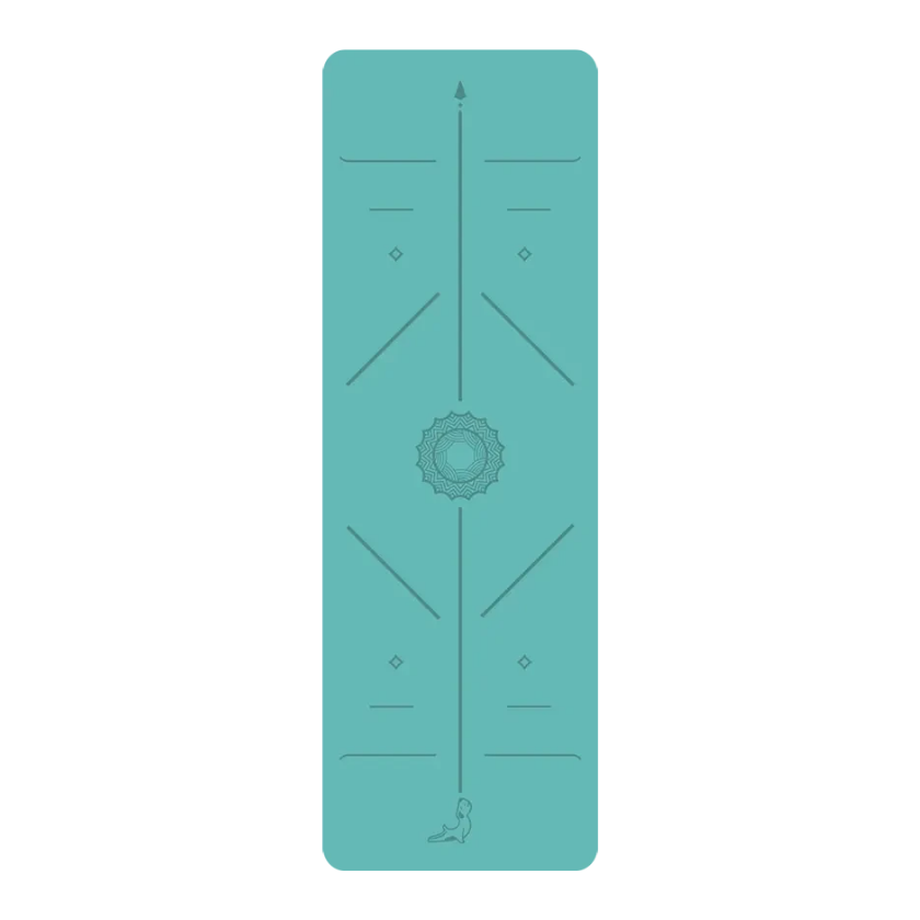 Focus Serisi Göl Mavisi 4.1 mm Doğal Kauçuk Kaydırmaz Yoga Matı