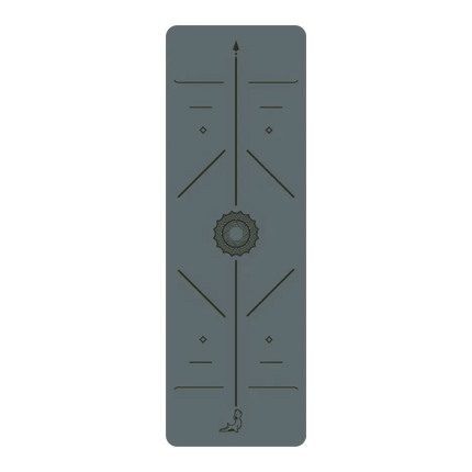 Focus Serisi Gri 4.1 mm Doğal Kauçuk Kaydırmaz Yoga Matı