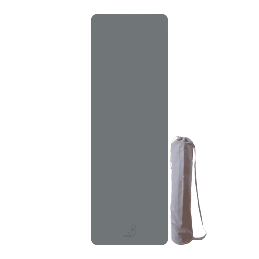 Lean Serisi Gri 4.1 mm Doğal Kauçuk Kaydırmaz Yoga Matı