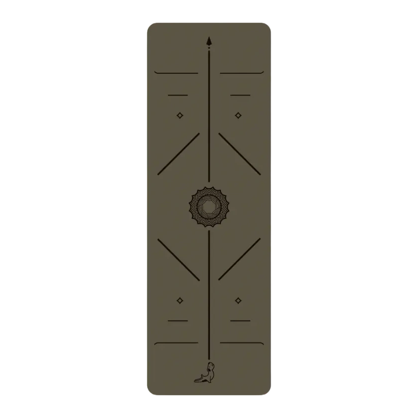 Focus Serisi Kahverengi 4.1 mm Doğal Kauçuk Kaydırmaz Yoga Matı