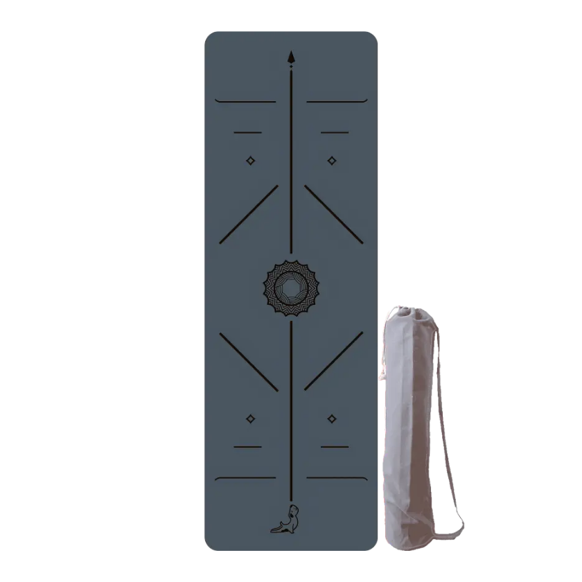 Travel Serisi Kaydırmaz 1.5 mm Doğal Kauçuk Sis Mavisi Yoga & Pilates Seyahat Matı