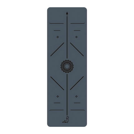 Travel Serisi Kaydırmaz 1.5 mm Doğal Kauçuk Sis Mavisi Yoga & Pilates Seyahat Matı