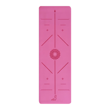 Focus Serisi Pembe 4.1 mm Doğal Kauçuk Kaydırmaz Yoga Matı