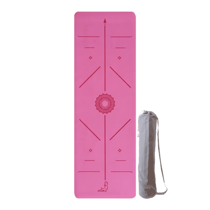 Focus Serisi Pembe 4.1 mm Doğal Kauçuk Kaydırmaz Yoga Matı