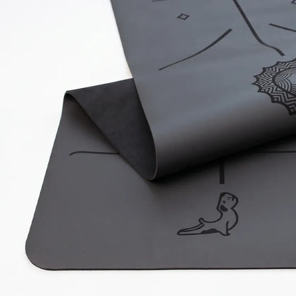 Focus Serisi Gri 4.1 mm Doğal Kauçuk Kaydırmaz Yoga Matı