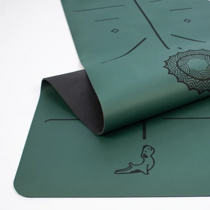 Focus Serisi Koyu Yeşil 4.1 mm Doğal Kauçuk Kaydırmaz Yoga Matı