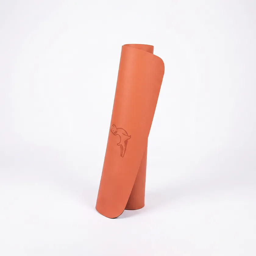 Focus Serisi Mercan Turuncu 4.1 mm Doğal Kauçuk Kaydırmaz Yoga Matı