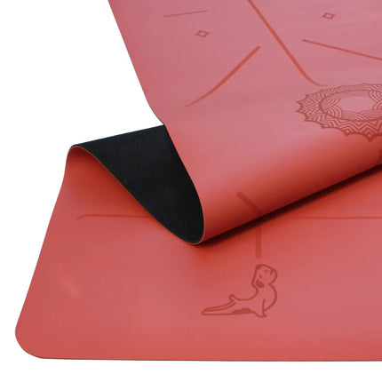 Focus Serisi Mercan Turuncu 4.1 mm Doğal Kauçuk Kaydırmaz Yoga Matı
