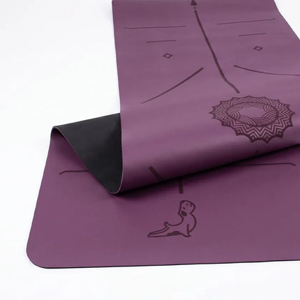 Focus Serisi Mor 4.1 mm Doğal Kauçuk Kaydırmaz Yoga Matı