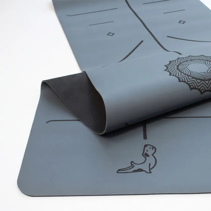 Focus Serisi Sis Mavisi 4.1 mm Doğal Kauçuk Kaydırmaz Yoga Matı