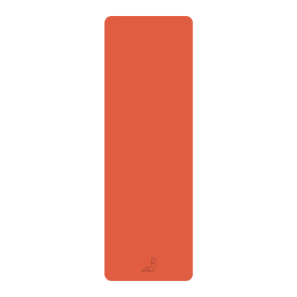 Lean Serisi Turuncu 4.1 mm Doğal Kauçuk Kaydırmaz Yoga Matı