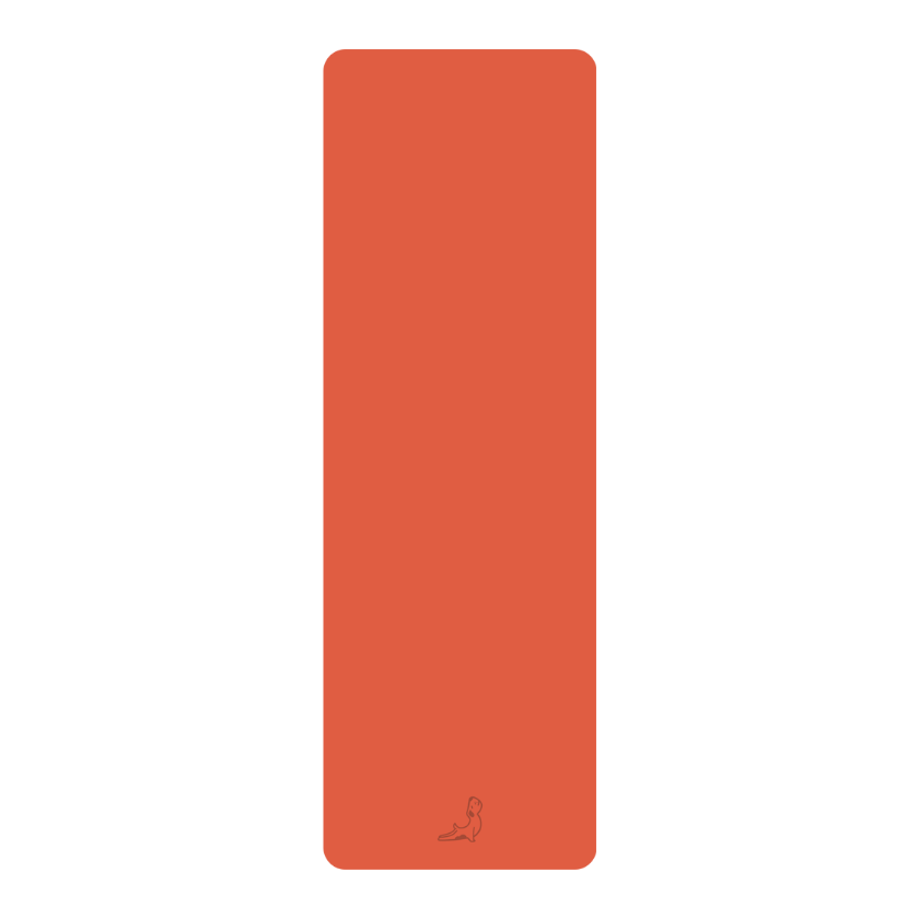 Lean Serisi Turuncu 4.1 mm Doğal Kauçuk Kaydırmaz Yoga Matı