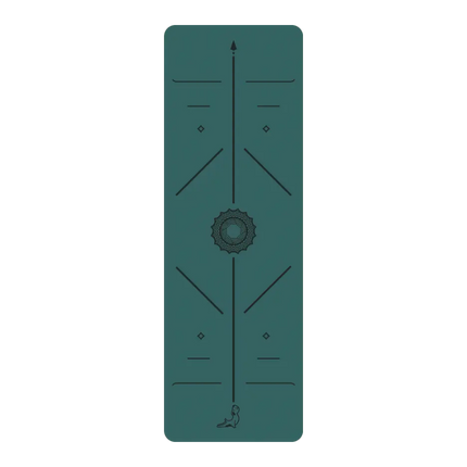 Focus Serisi Koyu Yeşil 4.1 mm Doğal Kauçuk Kaydırmaz Yoga Matı