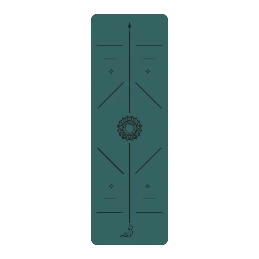 Focus Serisi Koyu Yeşil 4.1 mm Doğal Kauçuk Kaydırmaz Yoga Matı