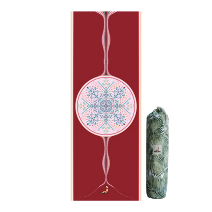 Mandala Serisi Be Here Now 4.1 mm Doğal Kauçuk Kaydırmaz Yoga Matı