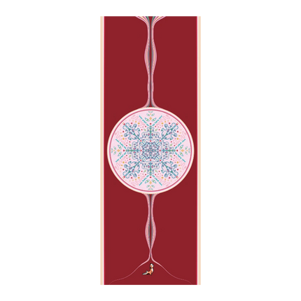 Mandala Serisi Be Here Now 4.1 mm Doğal Kauçuk Kaydırmaz Yoga Matı