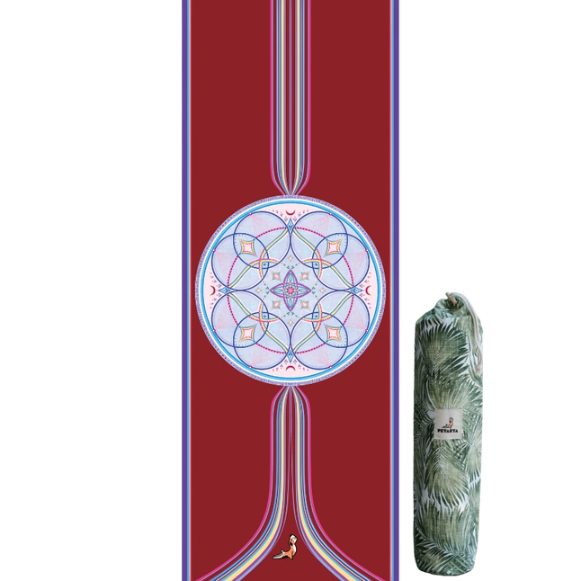 Mandala Serisi Eternal Life Creation 4.1 mm Doğal Kauçuk Kaydırmaz Yoga Matı