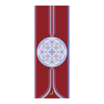 Mandala Serisi Eternal Life 4.1 mm Doğal Kauçuk Kaydırmaz Yoga Matı