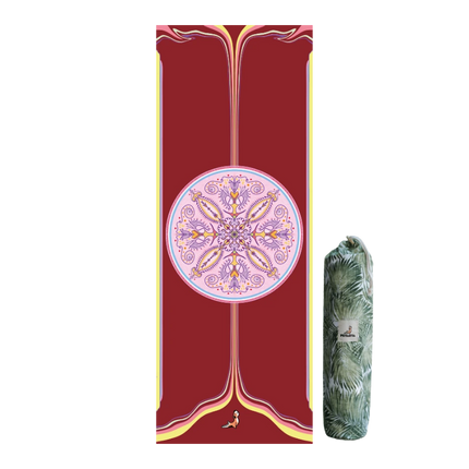 Mandala Serisi Now Here 4.1 mm Doğal Kauçuk Kaydırmaz Yoga Matı