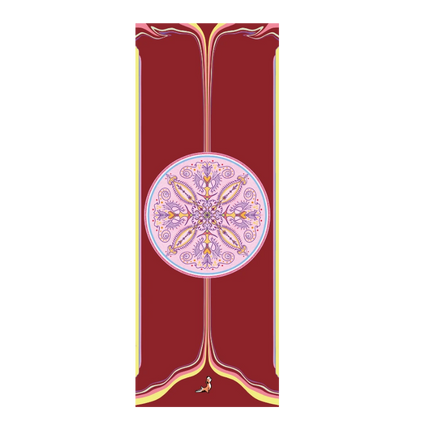 Mandala Serisi Now Here 4.1 mm Doğal Kauçuk Kaydırmaz Yoga Matı