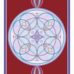 Mandala Serisi Eternal Life 4.1 mm Doğal Kauçuk Kaydırmaz Yoga Matı