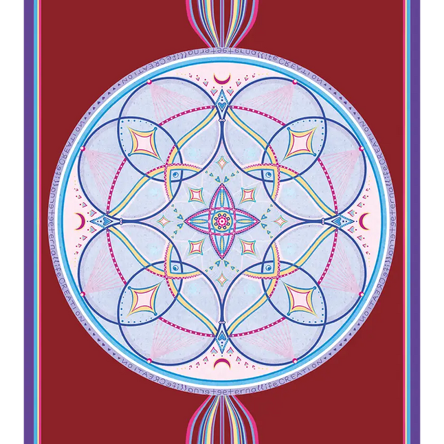 Mandala Serisi Eternal Life 4.1 mm Doğal Kauçuk Kaydırmaz Yoga Matı