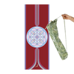 Mandala Serisi Eternal Life Creation 4.1 mm Doğal Kauçuk Kaydırmaz Yoga Matı