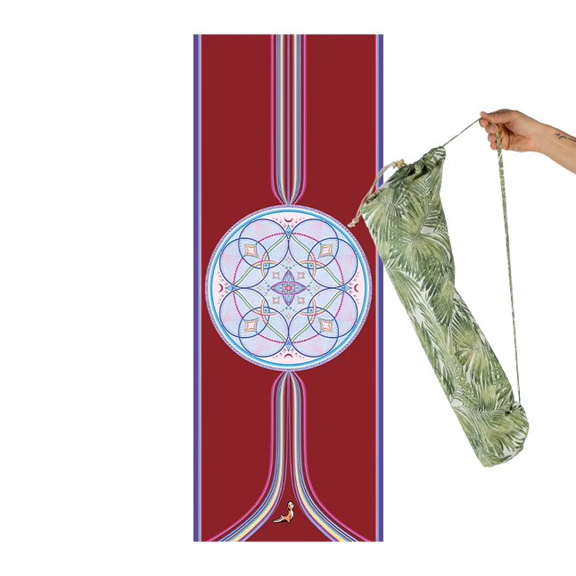 Mandala Serisi Eternal Life Creation 4.1 mm Doğal Kauçuk Kaydırmaz Yoga Matı