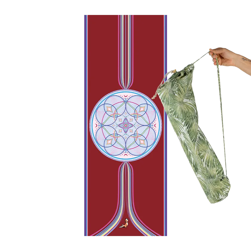 Mandala Serisi Eternal Life Creation 4.1 mm Doğal Kauçuk Kaydırmaz Yoga Matı