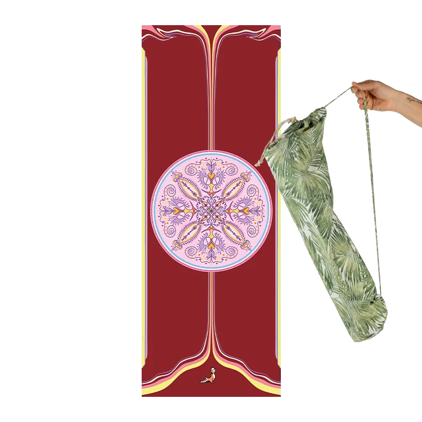 Mandala Serisi Now Here 4.1 mm Doğal Kauçuk Kaydırmaz Yoga Matı