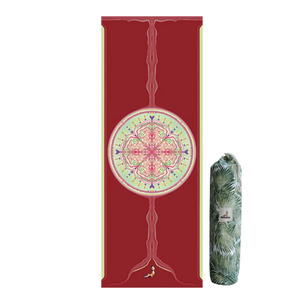 Mandala Serisi Follow The White Rabbit 4.1 mm Doğal Kauçuk Kaydırmaz Yoga Matı