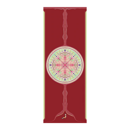 Mandala Serisi Follow The White Rabbit 4.1 mm Doğal Kauçuk Kaydırmaz Yoga Matı