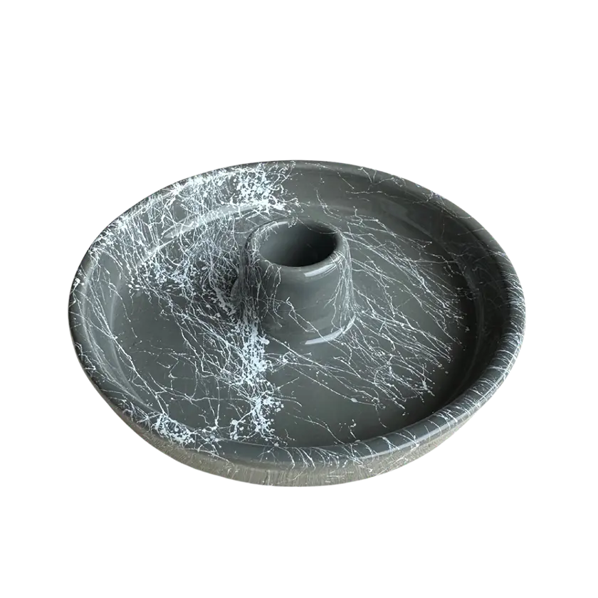 El Yapımı Seramik Gri & Beyaz Palo Santo Tutucu