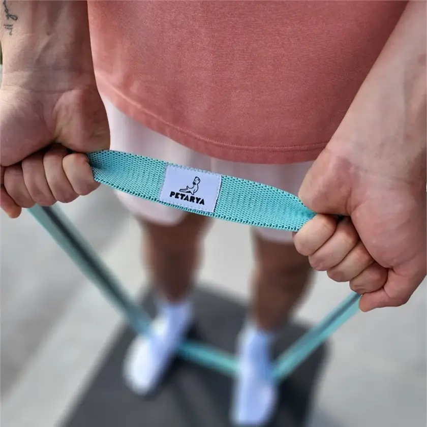 Esnek Dokuma Göl Mavisi Uzun Direnç Bandı